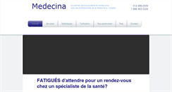 Desktop Screenshot of medecina.ca